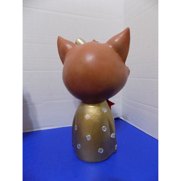 NEW Christmas Holiday Little Girl Fox & Owl Figurine Winter Decor - Picture 3 of 8